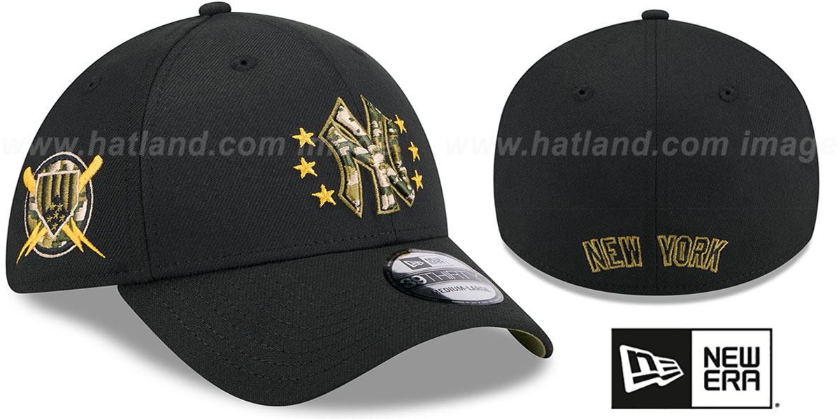 Yankees 2024 ARMED FORCES STARS N STRIPES FLEX Hat by New Era