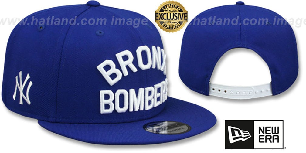 Yankees 'BRONX BOMBERS' SNAPBACK Royal Hat by New Era