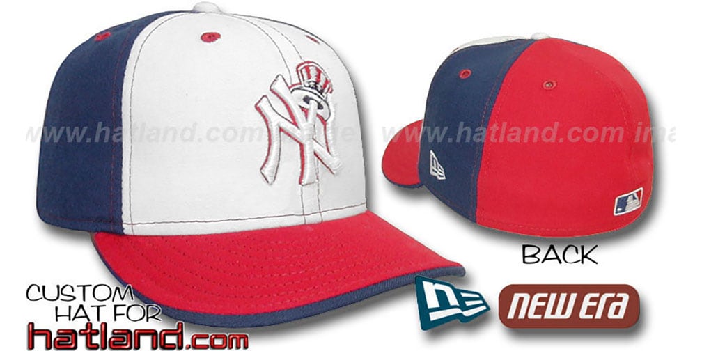 red and white yankees hat