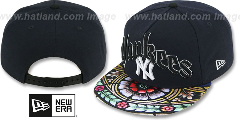 Yankees 'STAIN GLASS SNAPBACK' Navy Hat by New Era