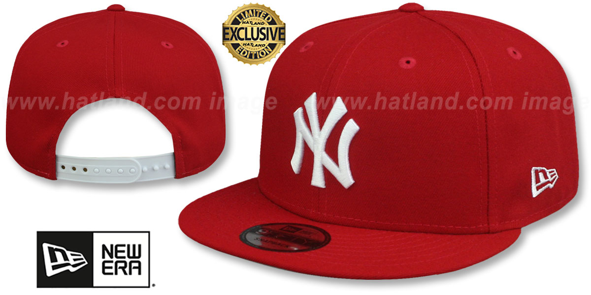 Yankees 'TEAM-BASIC SNAPBACK' Red-White Hat by New Era