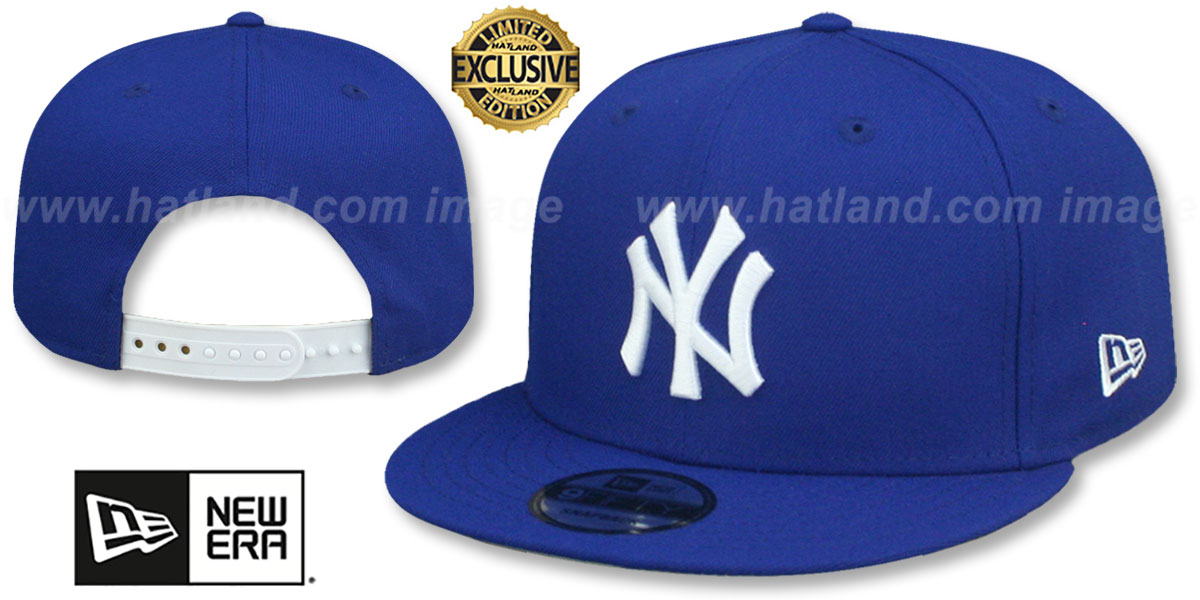 Yankees 'TEAM-BASIC SNAPBACK' Royal-White Hat by New Era