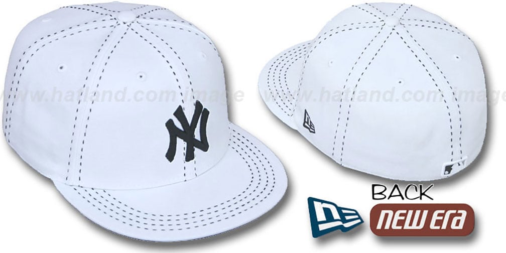 Yankees 'WHITE PURSE STITCH' Fitted Hat by New Era