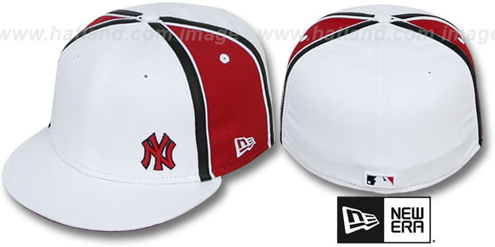 Yankees 'WILLIAM-III FLAWLESS' White-Red Fitted Hat by New Era