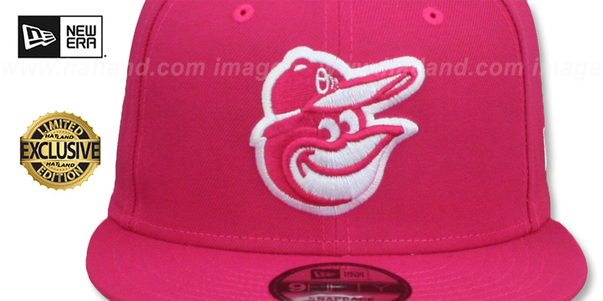 Orioles 'TEAM-BASIC SNAPBACK' Beetroot-White Hat by New Era