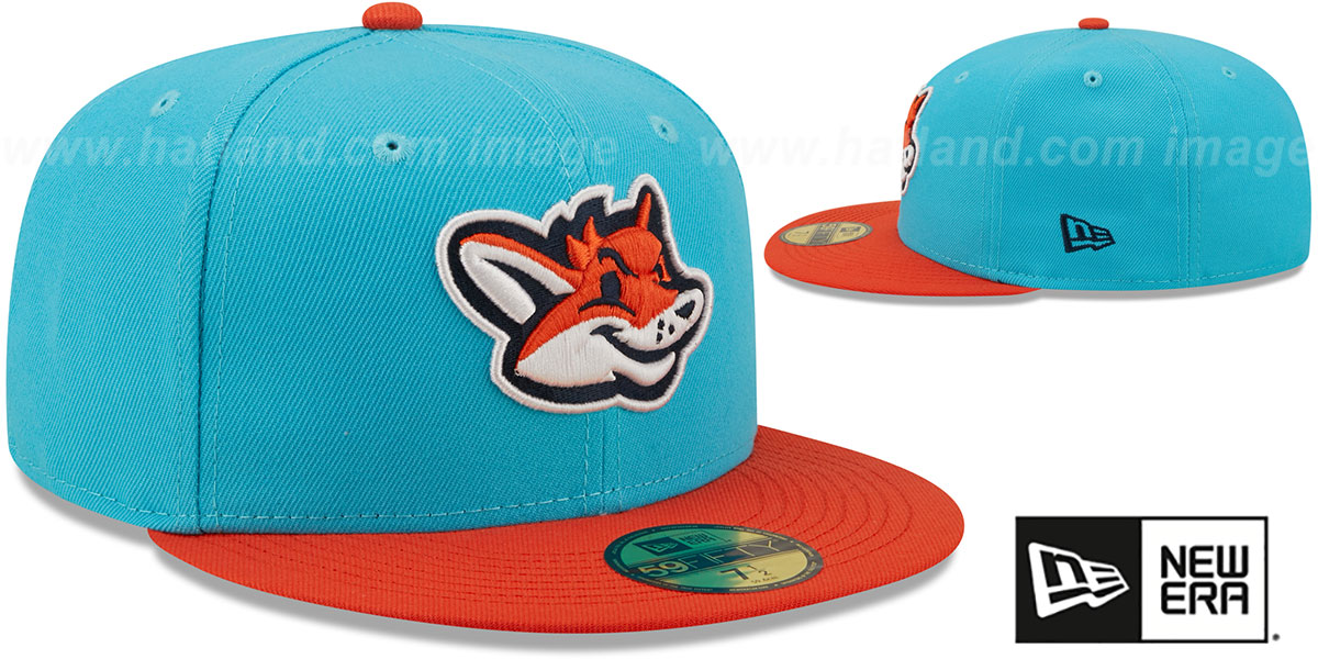 Patriots 'COPA' Turquoise-Orange Fitted Hat by New Era