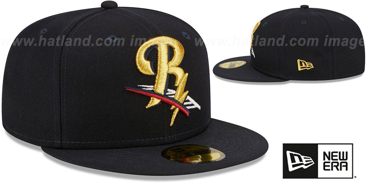 RailRiders 'MILB ONFIELD HOME' Navy Fitted Hat by New Era