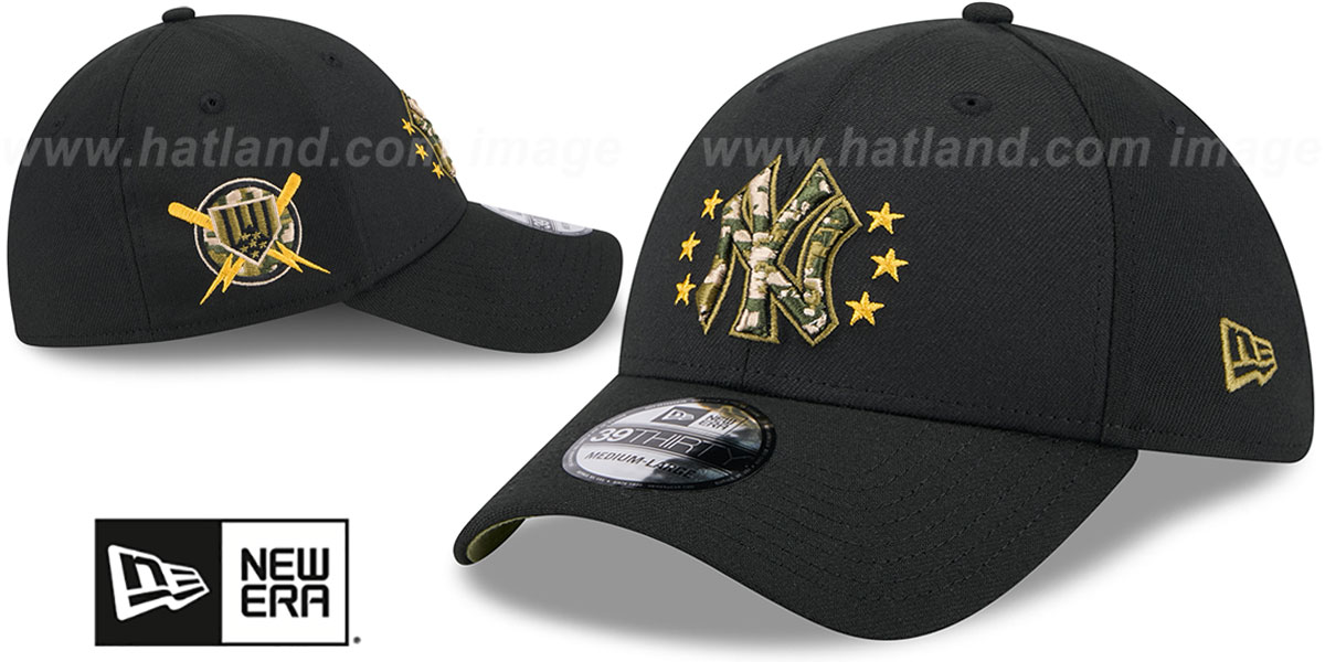 Yankees 2024 ARMED FORCES STARS N STRIPES FLEX Hat by New Era