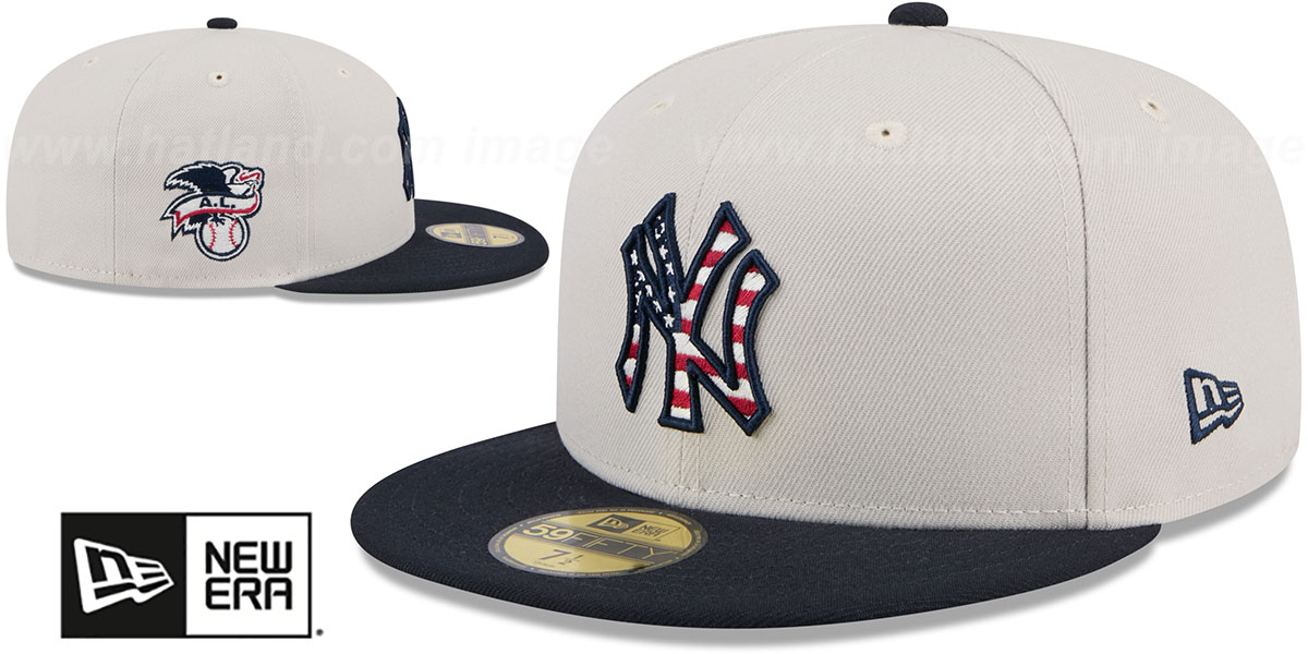 Yankees 2024 'JULY 4TH STARS N STRIPES' Fitted Hat by New Era