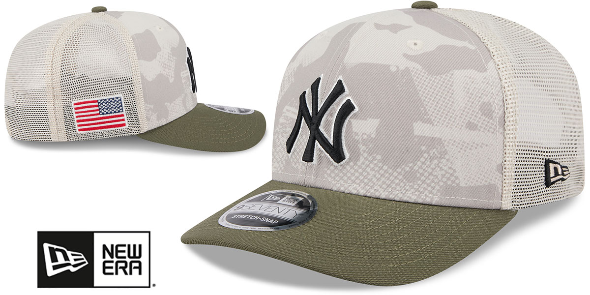 Yankees 2025 ARMED FORCES 'STARS N STRIPES STRETCH-SNAP' Hat by New Era