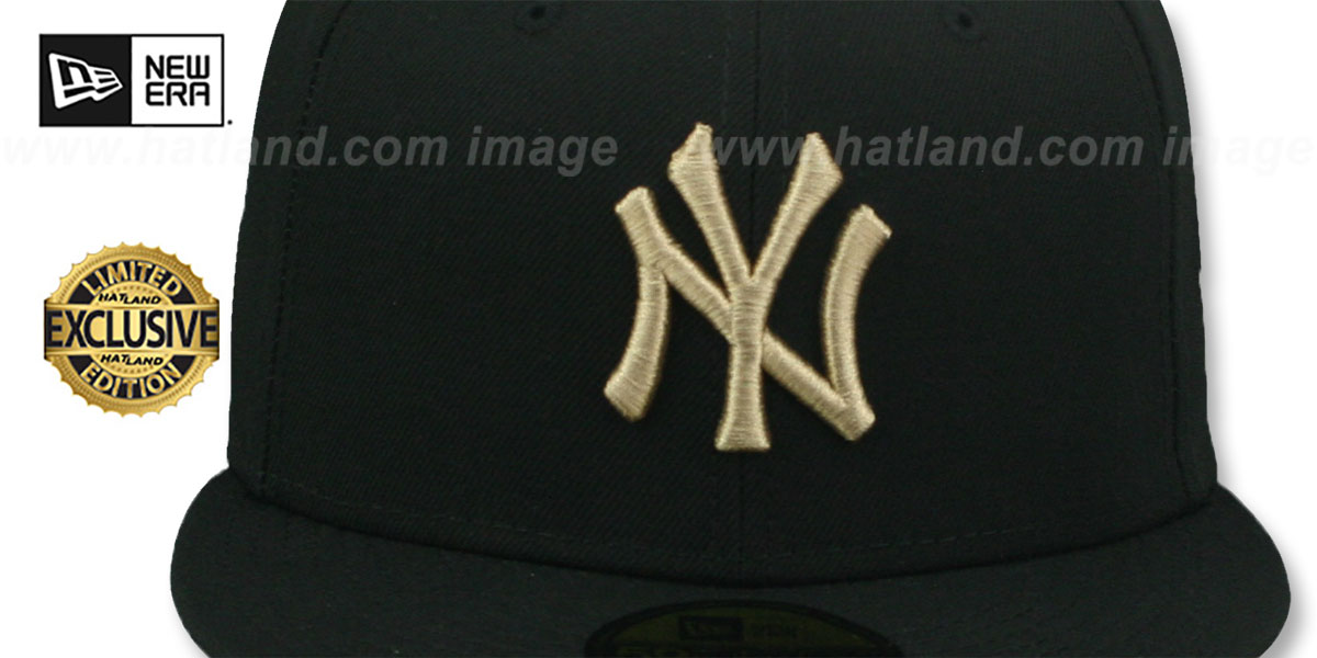 Yankees 'ARMY CAMO-BOTTOM' Black Fitted Hat by New Era