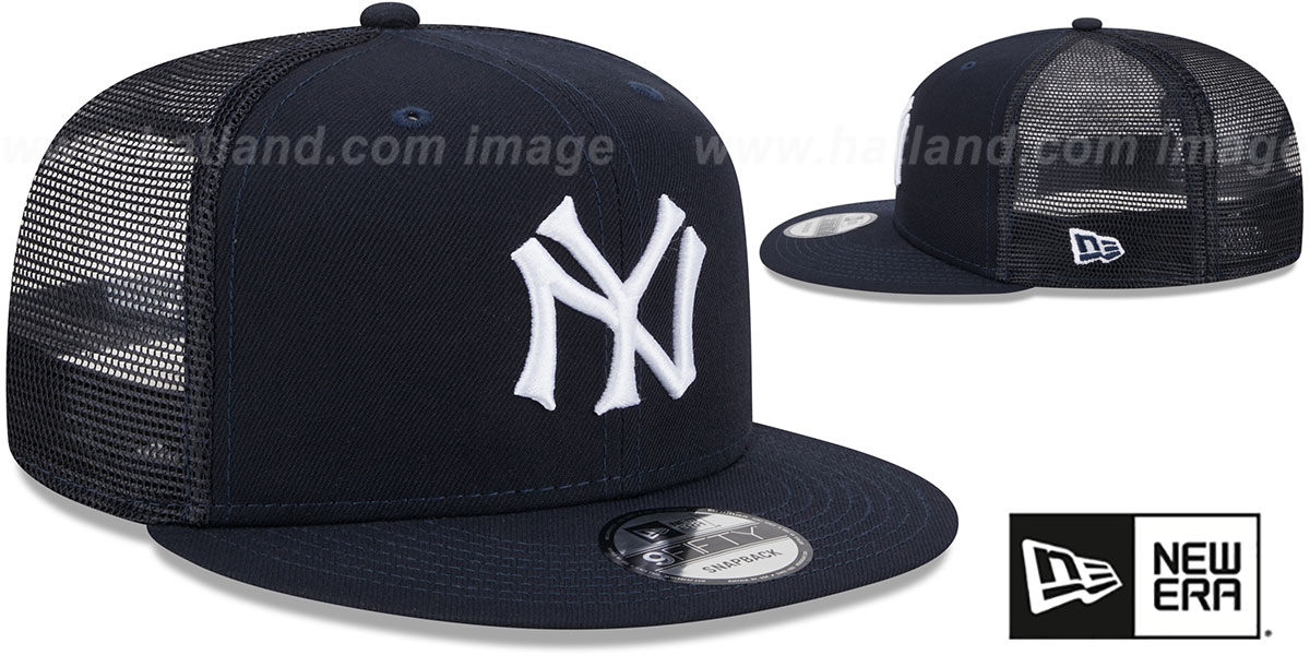 Yankees 'COOP TEAM-BASIC TRUCKER SNAPBACK' Navy Hat by New Era