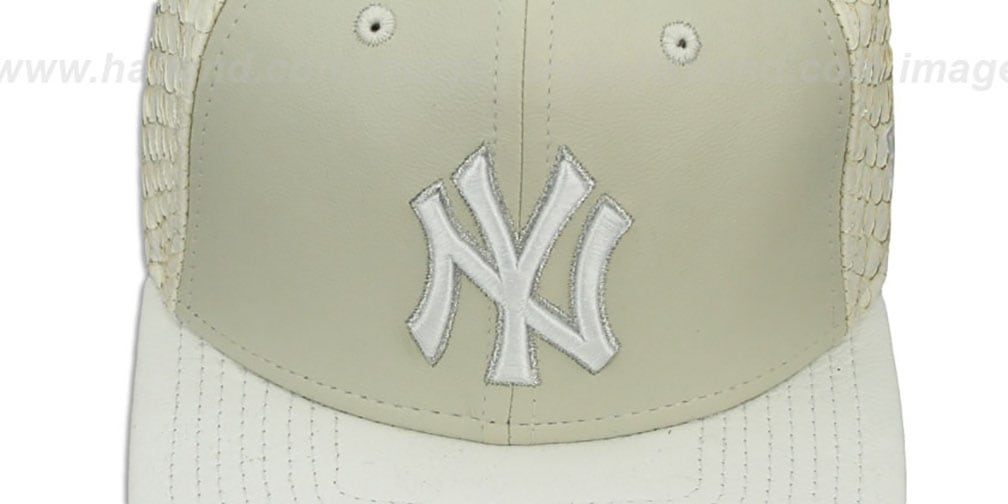 Yankees 'FISHSCALE LEATHER STRAPBACK' Hat by New Era