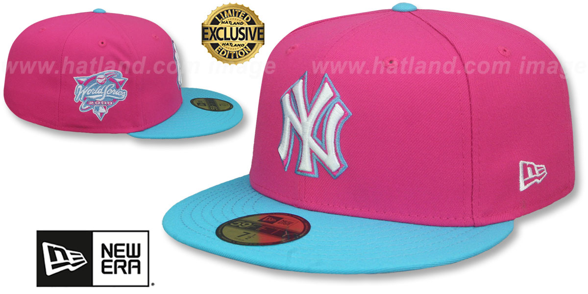 Yankees 'MIAMI VICE SIDE-PATCH' Beetroot-Blue Fitted Hat by New Era