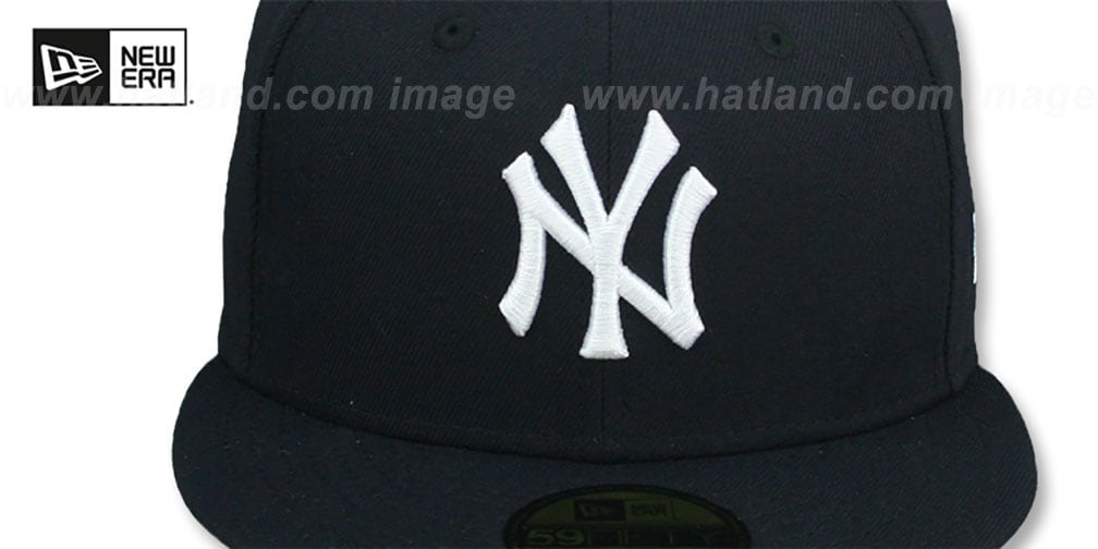Yankees 'PINK-BOTTOM' Navy Fitted Hat by New Era