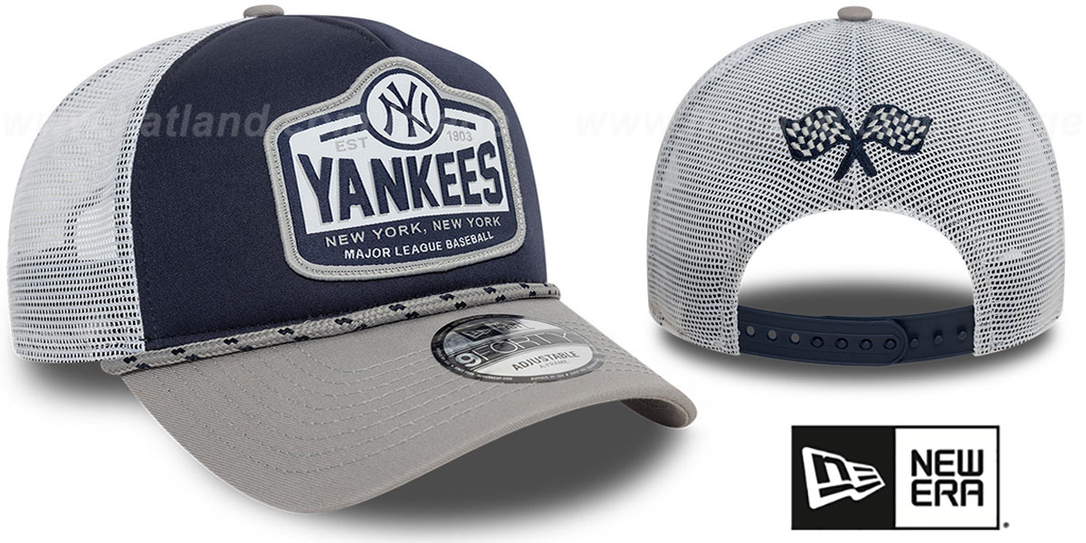 Yankees 'RALLY DRIVE A-FRAME TRUCKER SNAPBACK' Navy-White Hat by New Era