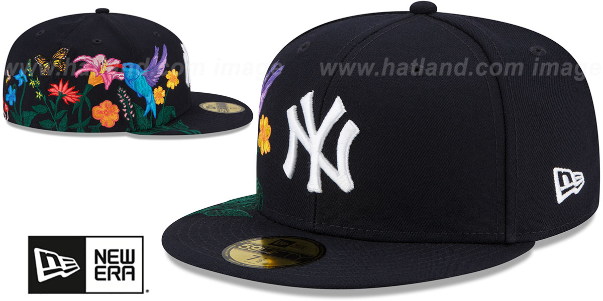 Yankees 'SIDE-BLOOM' Navy Fitted Hat by New Era