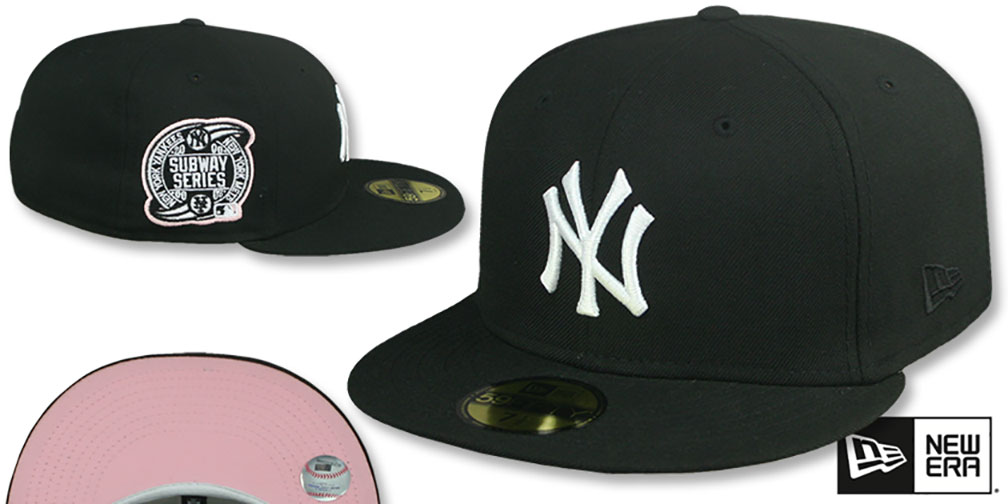 Yankees SUBWAY SERIES 'PINK-BOTTOM' Black Fitted Hat by New Era