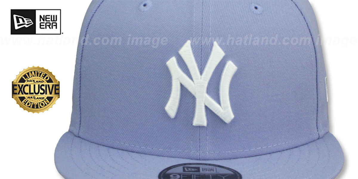 Yankees 'TEAM-BASIC SNAPBACK' Lavender-White Hat by New Era