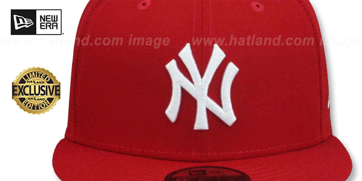 Yankees 'TEAM-BASIC SNAPBACK' Red-White Hat by New Era