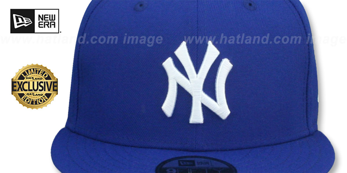 Yankees 'TEAM-BASIC SNAPBACK' Royal-White Hat by New Era