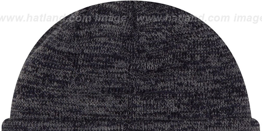 Yankees 'BEVEL' Navy-Grey Knit Beanie Hat by New Era