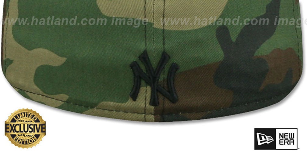 Yankees 'BRONX BOMBERS' Army Camo Fitted Hat by New Era
