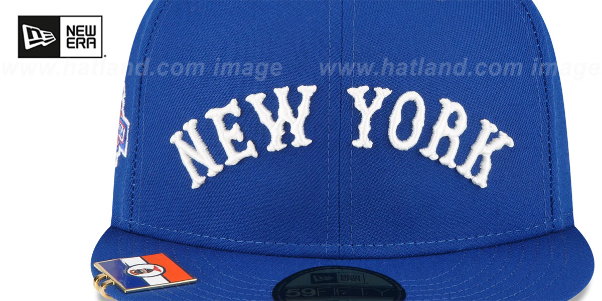 Yankees 'CITY FLAG VISOR CLIP SIDE-PATCH' Royal Hat by New Era