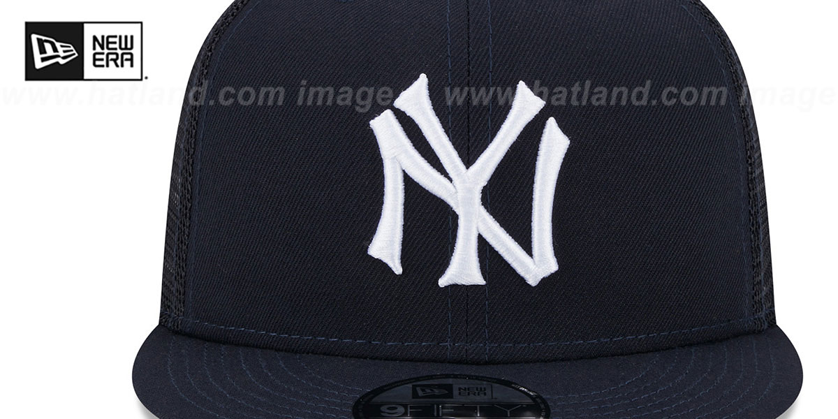 Yankees 'COOP TEAM-BASIC TRUCKER SNAPBACK' Navy Hat by New Era