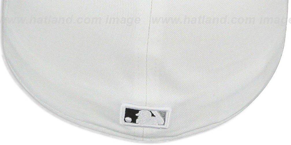 Yankees 'LINEN STRIPE' White-Black Fitted Hat by New Era