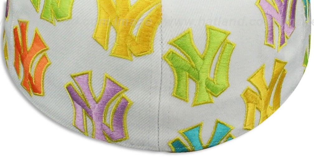 Yankees 'PASTELLI ALL-OVER' White Fitted Hat by American Needle