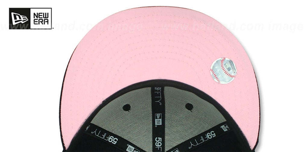 Yankees 'PINK-BOTTOM' Navy Fitted Hat by New Era