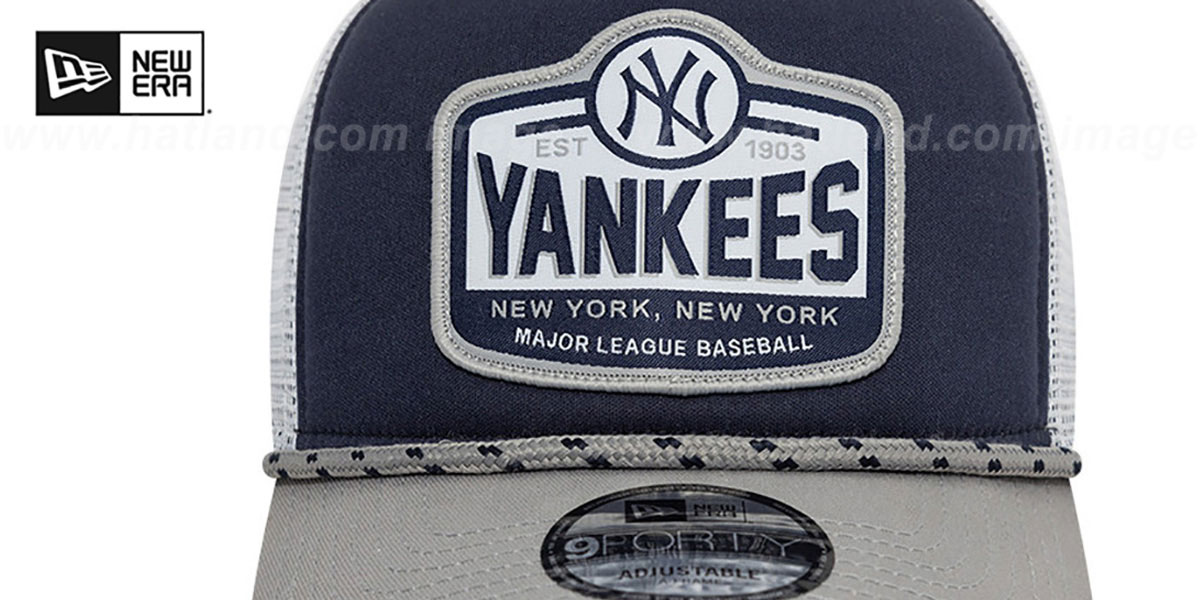 Yankees 'RALLY DRIVE A-FRAME TRUCKER SNAPBACK' Navy-White Hat by New Era