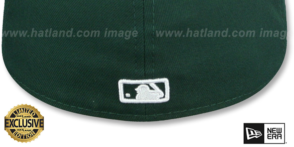 Yankees 'TEAM-BASIC' Dark Green-White Fitted Hat by New Era