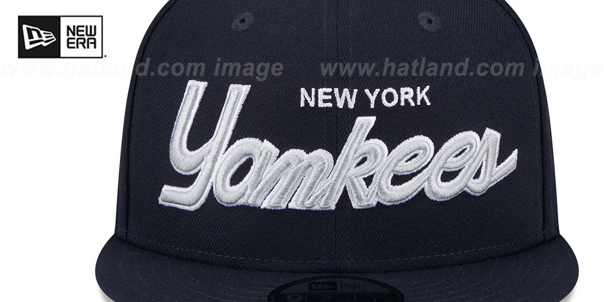 Yankees 'TEAM-SCRIPT SNAPBACK' Navy Hat by New Era