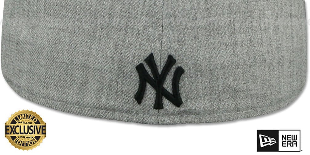 Yankees 'BRONX BOMBERS' Heather Light Grey Fitted Hat by New Era