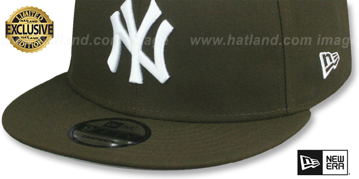 Yankees 'TEAM-BASIC SNAPBACK' Brown-White Hat by New Era