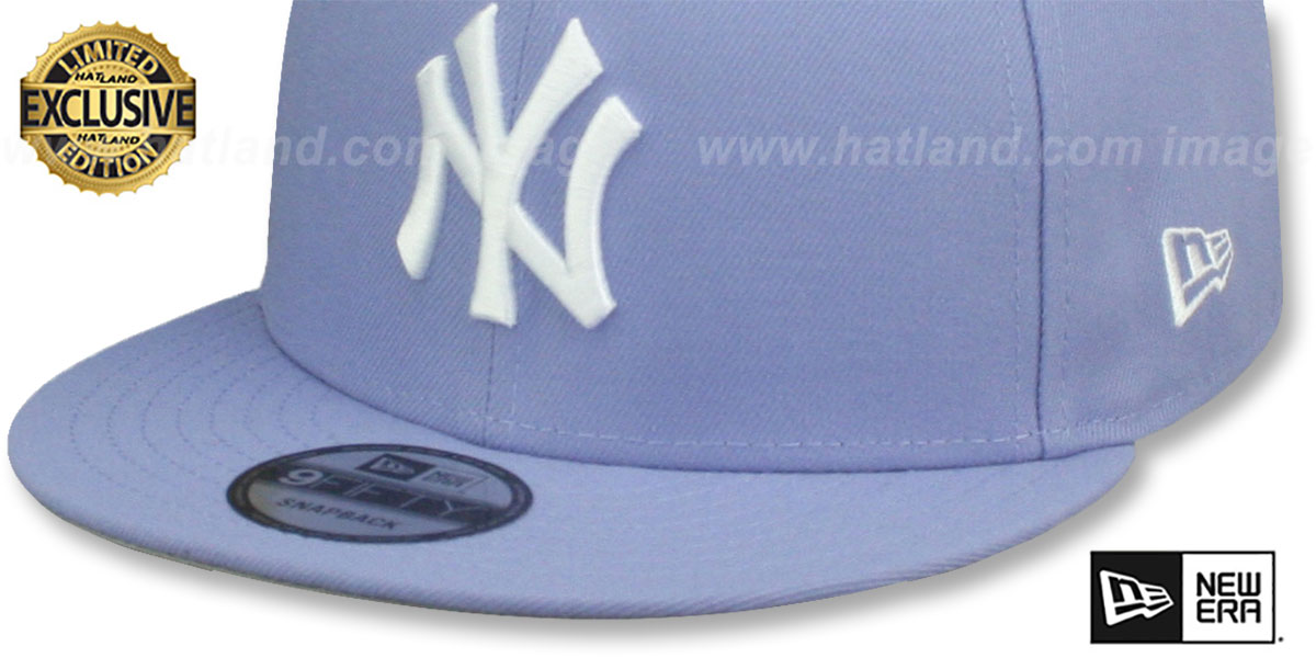 Yankees 'TEAM-BASIC SNAPBACK' Lavender-White Hat by New Era