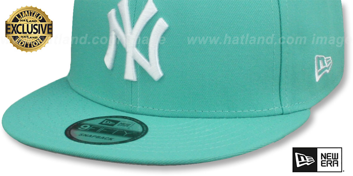 Yankees 'TEAM-BASIC SNAPBACK' Mint-White Hat by New Era