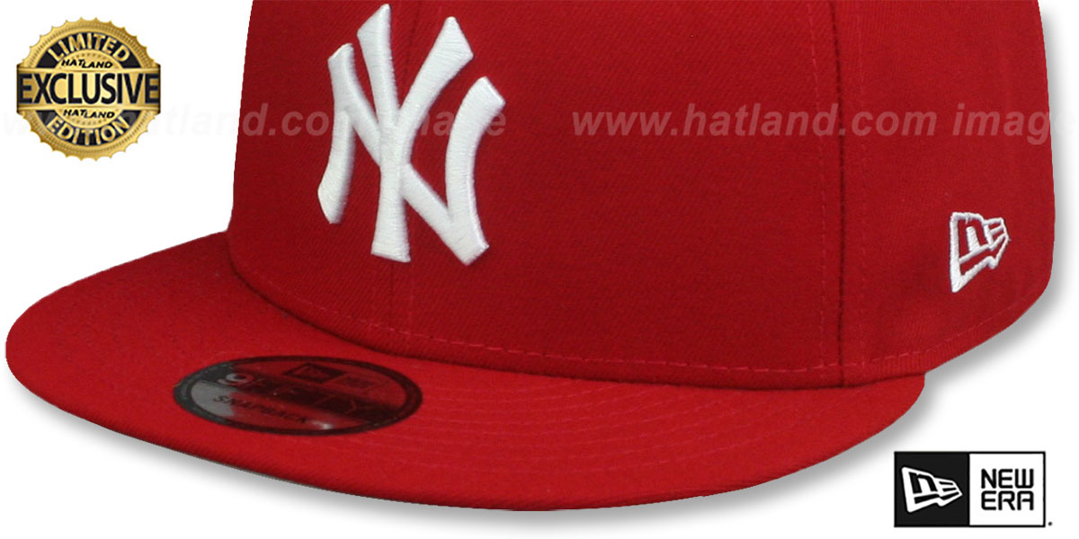 Yankees 'TEAM-BASIC SNAPBACK' Red-White Hat by New Era