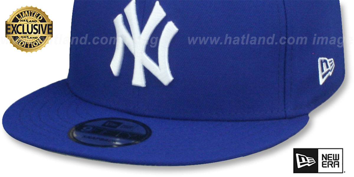 Yankees 'TEAM-BASIC SNAPBACK' Royal-White Hat by New Era