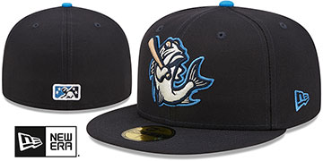 Tarpons 'MILB ONFIELD HOME' Navy Fitted Hat by New Era
