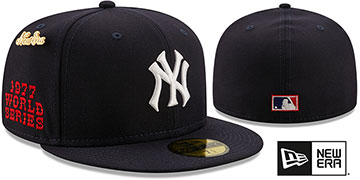 Yankees 1977 'LOGO-HISTORY' Navy Fitted Hat by New Era