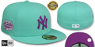 Yankees 2008 ALL STAR GAME 'PURPLE-BOTTOM' Mint Fitted Hat by New Era