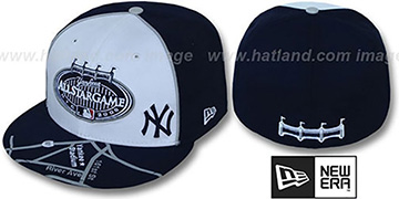 Yankees '2008 ALL STAR GPS' White-Navy Fitted Hat by New Era