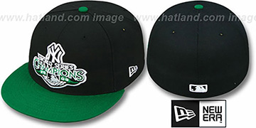 Yankees 2009 'CHAMPIONS CREST' Black-Green Hat by New Era