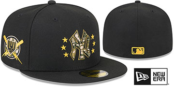 Yankees 2024 ARMED FORCES 'STARS N STRIPES' Hat by New Era