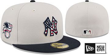 Yankees 2024 'JULY 4TH STARS N STRIPES' Fitted Hat by New Era