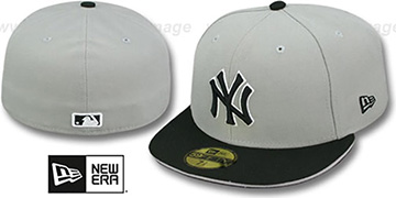 Yankees '2T SPLIT TEAM-BASIC' Grey-Black Fitted Hat by New Era