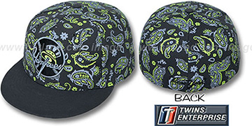 Yankees ALT COOP 'BANDANA' Grey-Lime Fitted Hat by Twins